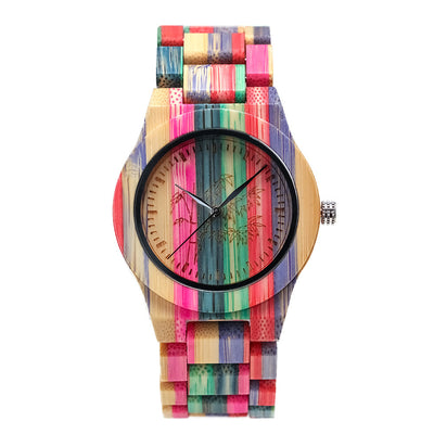 Reloj de Cuarzo Bambú con Diseño Leisure Color - Image 12