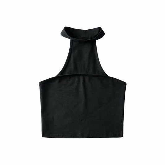 Chaleco Tubular Ajustable de Cuello Colgante - Diseño Urbano Minimalista