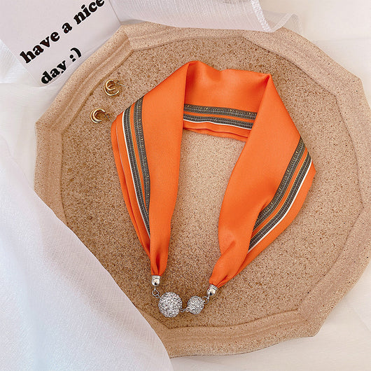 Pañuelo de Seda con Cierre Magnético - Protección y Elegancia para el Cuello - Image 7