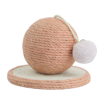 Rascador de Sisal para Gatos con Columna Cilíndrica y Bola de Desgaste - Image 11