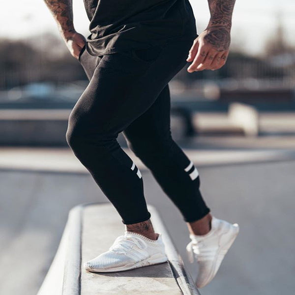Pantalones Deportivos Slim Fit de Color Liso para Hombre