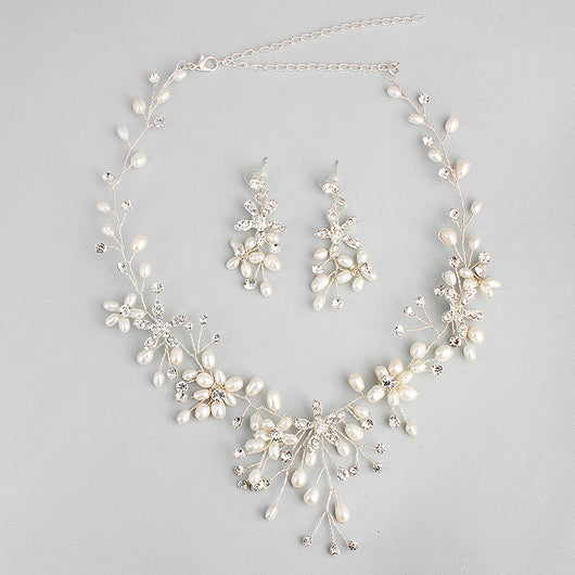 Conjunto de Collar y Aretes de Perlas Elegantes - Image 18
