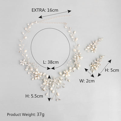 Conjunto de Collar y Aretes de Perlas Elegantes - Image 4