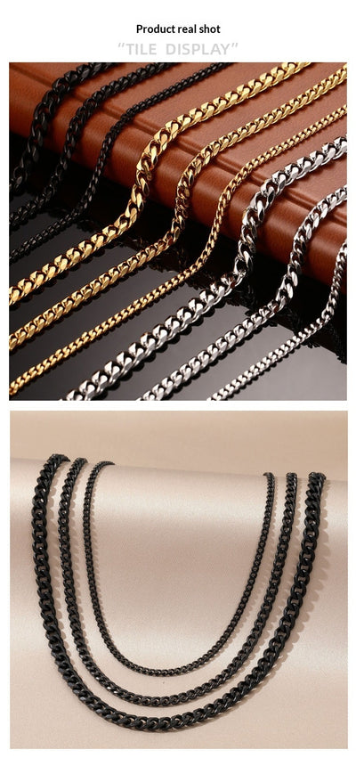 Collar de Acero Titanio Estilo Hip-hop Urbano para Hombre - Image 8