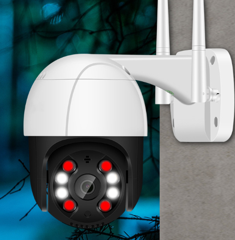 Cámara de Seguridad WiFi 360° con Movimiento y Visión Nocturna