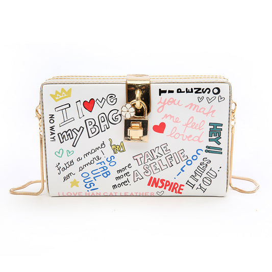 Bolsa Mensajero Casual con Diseño Graffiti - Image 2