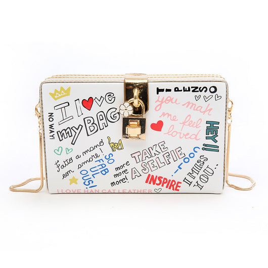 Bolsa Mensajero Casual con Diseño Graffiti - Image 2