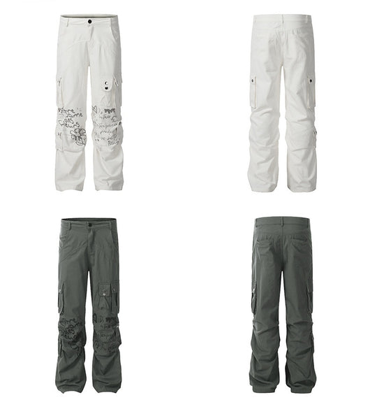 Overol Recto Blanco para Hombre - Diseño Minimalista Moda Americana - Image 7