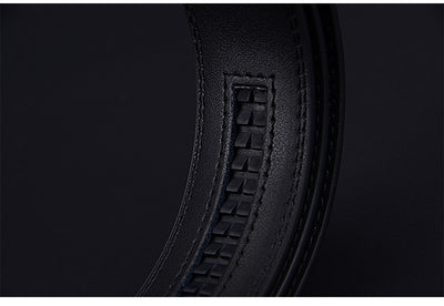 Cinturón de Cuero Vacuno con Hebilla Automática de Doble Capa para Hombre - Image 9