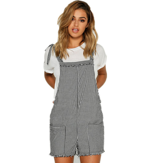 Jumpsuit Corto de Moda con Tirantes Ajustables - Estilo Casual Trendy - Image 5