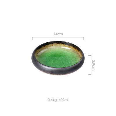 Plato de Cerámica Artesanal con Esmalte Agrietado - Image 7