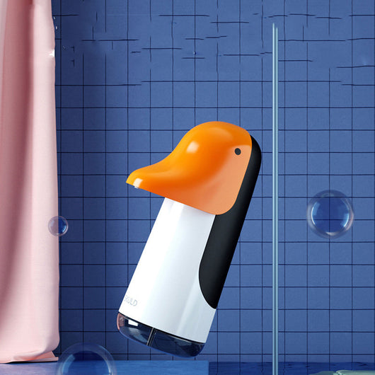 Dispensador Automático de Jabón Espuma Infantil con Sensor - Pingüino Cartoon Recargable USB - Image 3