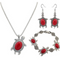 Conjunto de Joyería Tortuga Turquesa - Collar, Aretes y Accesorios de Moda
