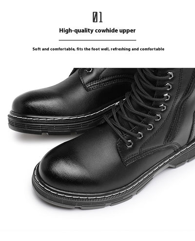 Botas Martin Altas Impermeables para Hombre Talla Grande - Otoño e Invierno - Image 11