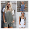 Jumpsuit Corto de Moda con Tirantes Ajustables - Estilo Casual Trendy