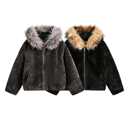 Chaqueta Retro Americana de Algodón con Forro Polar Cálido - Image 5