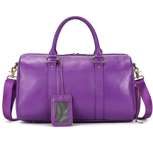 Bolsa de Viaje y Gimnasio en Cuero Genuino Negro para Hombre - Image 14