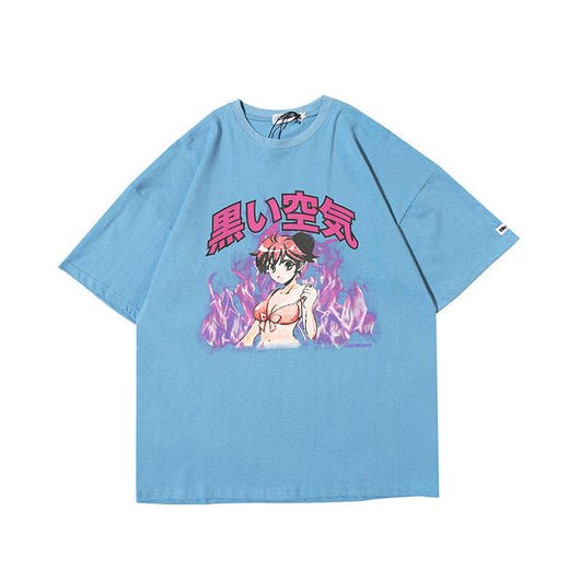 Playera con Estampado de Llamas - Image 10