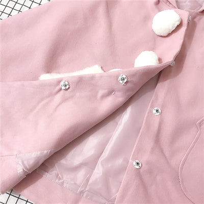 Abrigo Sudadera con Capucha de Orejas Kawaii - Image 5