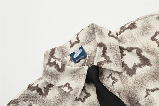 Camisa Suelta Hombre Estampado Estrella de Cinco Puntas - Image 13