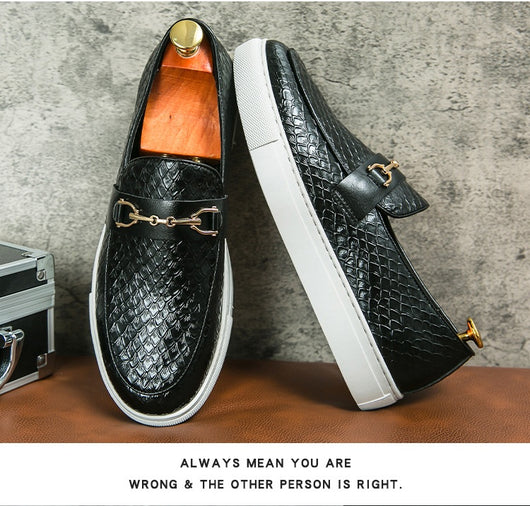 Mocasines de Cuero Británico con Hebilla Doble - Zapatos Ejecutivos Versátiles - Image 12