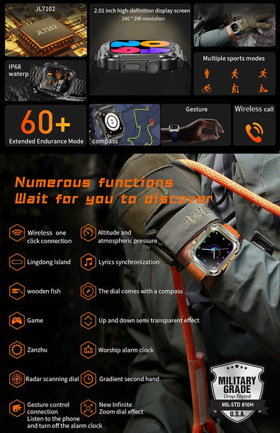 Reloj Inteligente Deportivo de Pantalla Grande con Monitor de Salud - Image 18