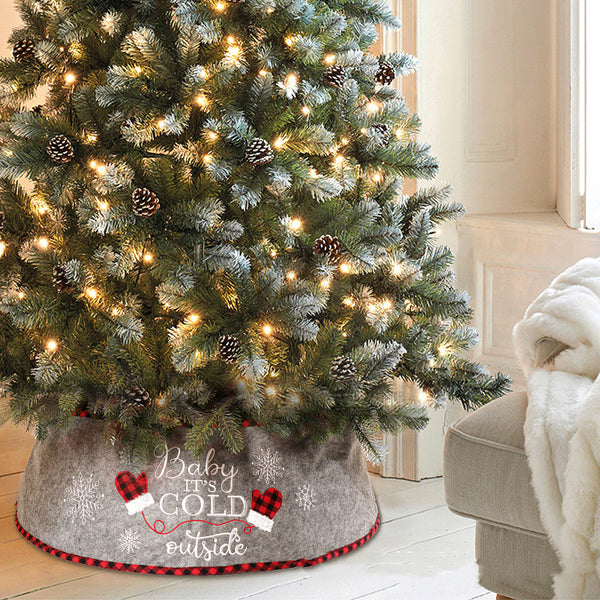 Delantal Navideño Árbol Decorativo Minimalista