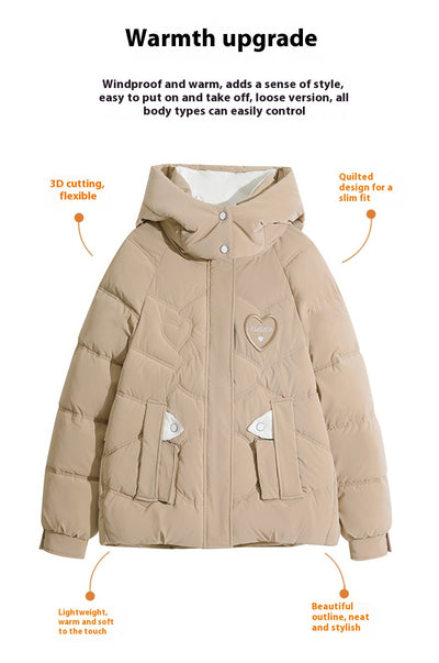 Abrigo Cálido Estilo Coreano Oversize Versátil - Image 13