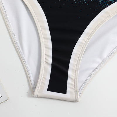 Traje de Baño Retro Una Pieza con Falda de Gasa - Image 32