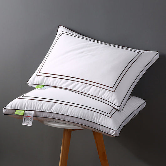 Funda de Almohada de Algodón Puro con Relleno de Plumas y Bordado 3D - Image 10