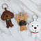 Llavero de Cuero Artesanal con Diseño de Perro Minimalista