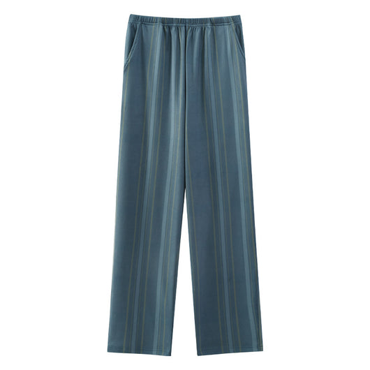 Pantalones de Pijama Holgados en Terciopelo Suave para Hombre - Otoño e Invierno - Image 24