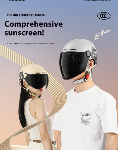 Casco Eléctrico para Motocicleta de Pareja - Protección Todo Clima - Image 17