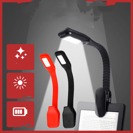 Lámpara de Lectura LED Portátil con Clip USB