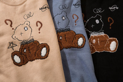 Suéter de Cuello Redondo con Diseño Cartoon Urbano para Hombre - Image 6