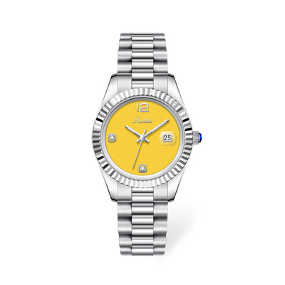 Reloj de Acero Inoxidable para Mujer con Cristal Brillante - Image 8