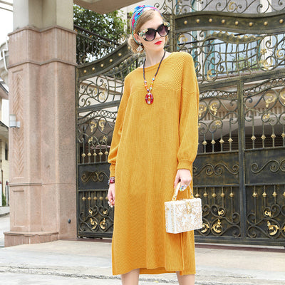 Vestido Suéter Tejido Talla Grande para Embarazo y Maternidad - Image 2