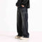 Calça Jeans Masculina Reta Larga Estilo Retrô Americano