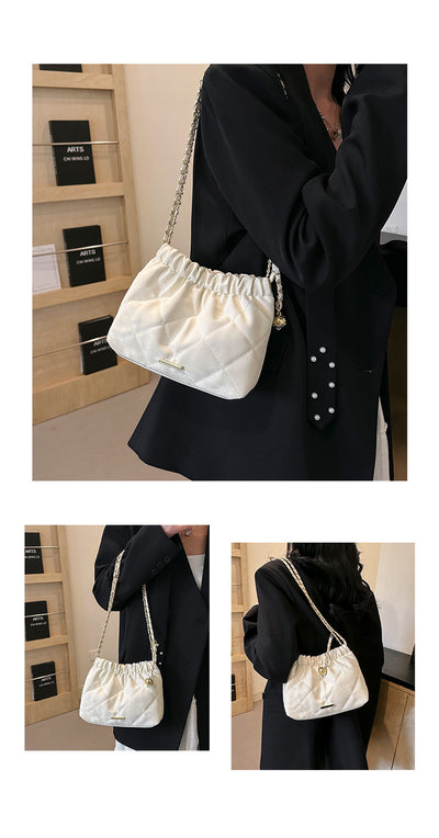 Bolsa Mensajera de Cadena Rombo Elegante para Viajero - Image 17