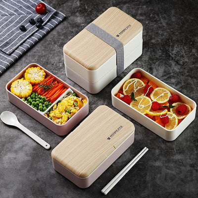 Lonchera Bento Japonesa Compartida para Oficina