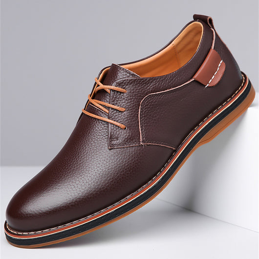 Zapatos de Cuero para Hombre Talla Grande - Costura Artesanal Premium - Image 16