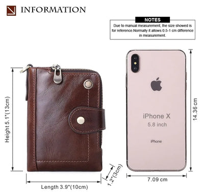 Bolsa de Cuero Genuino con Cierre de Hebilla - Estilo Casual y Versátil - Image 7