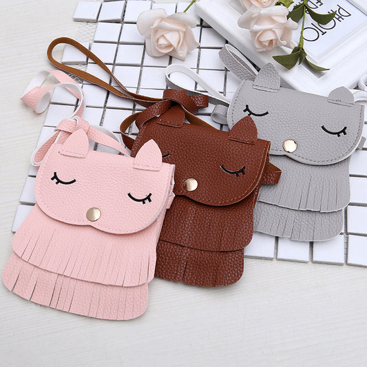 Bolso Infantil Pequeño con Diseño de Zorro - Bolsa de Cambio para Niñas