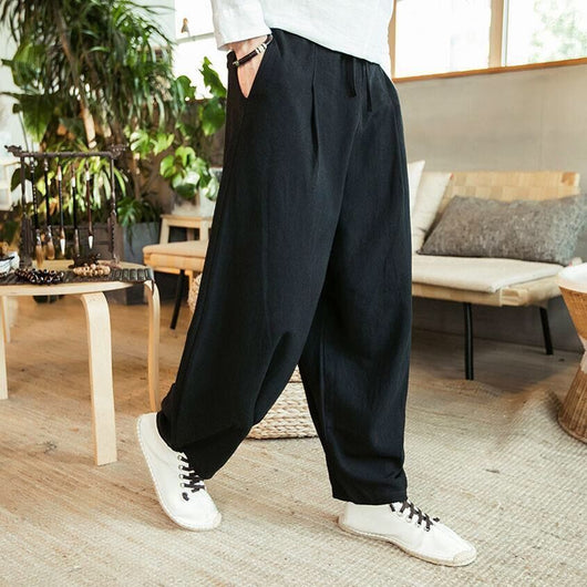 Pantalones Anchos Estilo Chino de Cintura Alta - Image 3