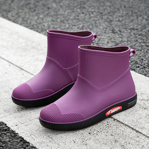 Botas Impermeables Cortas para Mujer - Estilo Moderno y Funcional