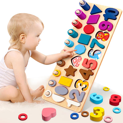 Tablero de Bloques Logarítmicos - Puzzle Numérico Educativo