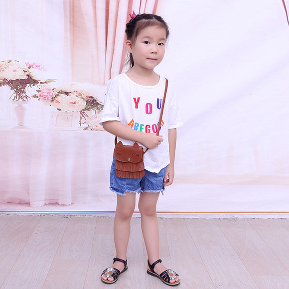 Bolso Infantil Pequeño con Diseño de Zorro - Bolsa de Cambio para Niñas