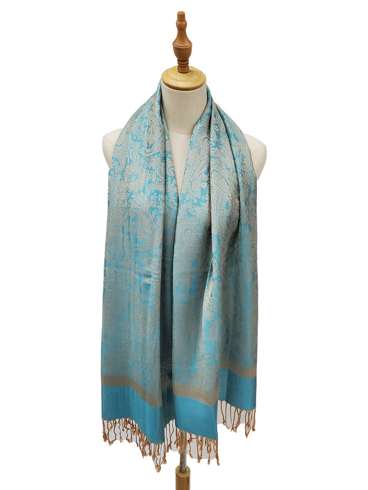 Rebozo Étnico Paisley en Jacquard de Cashemira - Image 19