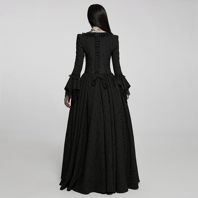 Vestido Largo Rosa Espinas Negras para Mujer - Image 12