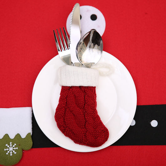 Bolsas Portacubiertos Navideños para Cena - Soporte de Cubiertos Decorativo - Image 2